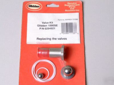 Glidden airless sprayer valve repl kit p/n 0294921