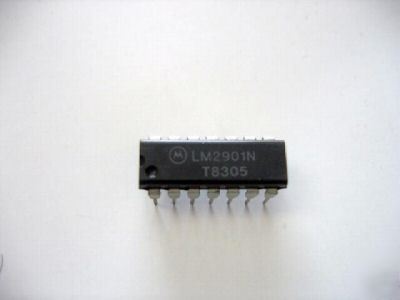 LM2901 motorola quad single supply comparators ic