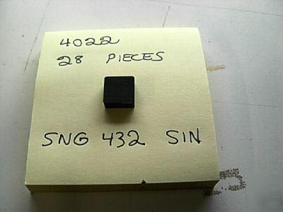 SNG432 sin ceramic inserts 4022 1 lot of 18 pieces 