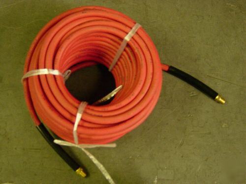 Red rubber air hose 1/4 in. dia. 100 ft length