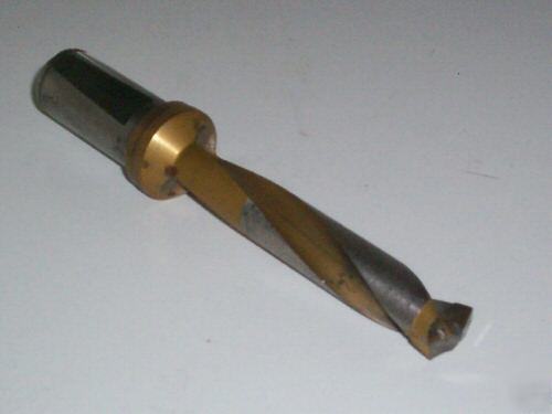 Resharpened seco brazed carbide tipped drill .7344