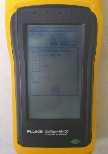 Fluke onetouch 10/100 network assistant cable test