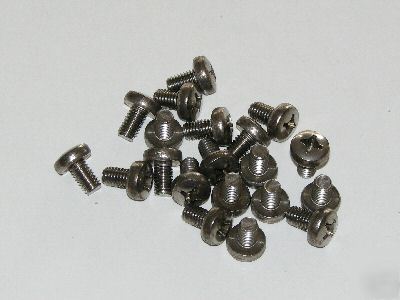 20 stainless steel M6 x 10MM phillips pan head screws 