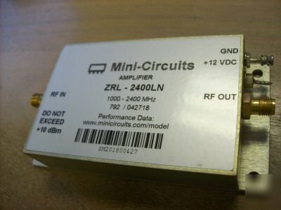 Mini circuts zrl-2400LN high IP3, low noise amplifier