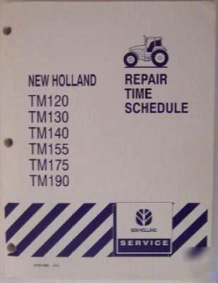 New holland TM120,130,140,155,175,190 flat rate manual