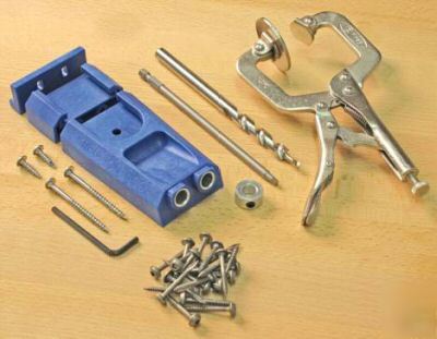 Kreg pocket hole rocket jig kit c/w clamp, bit, screws