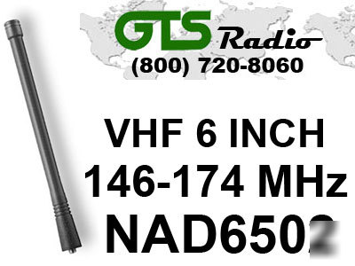 Motorola NAD6502 vhf 6 inch heliflex antenna for CP200