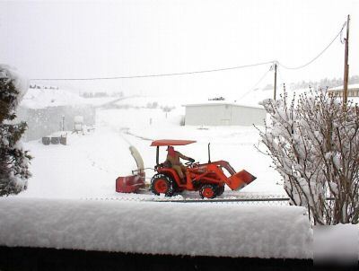 52â€ bwm tractor rear mount 2 stage 1 auger snow blower
