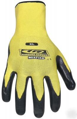 Ringers brand nitrile work gloves, wholesale lot of 12