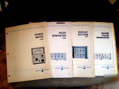 Very nice hp operating/service manuals