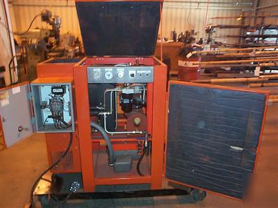 1987 bauer rotary screw air compressor 15HP 440 125PSI 