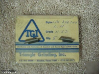4PC lpe-3463NV lh grade n-52 triangle grinding inserts
