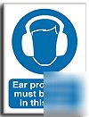 Ear protectors worn sign-s.rigid-200X250MM(ma-015-re)