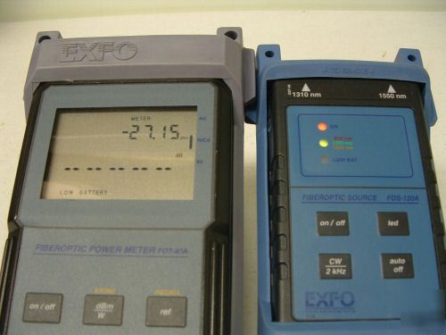 Exfo fot 90A meter & fos- 120A sm mm source fiber test