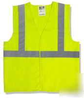Hi-viz green mesh class ii safety vest - xxlg