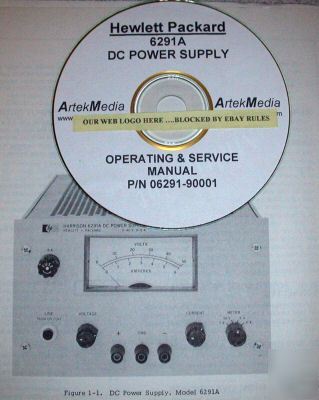 Hp 6291A dc power supply operating & service manual