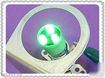 Ledtronics (24 volt) green led T3-1/4 mini bayonet lamp