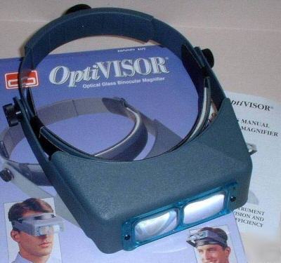 Optivisor DA5 optical binocular magnifier glass lenses