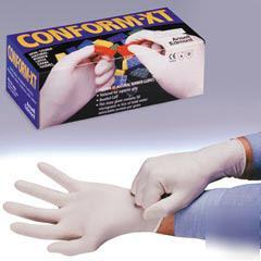 Ans 69318M latex gloves powder free s-conform medium