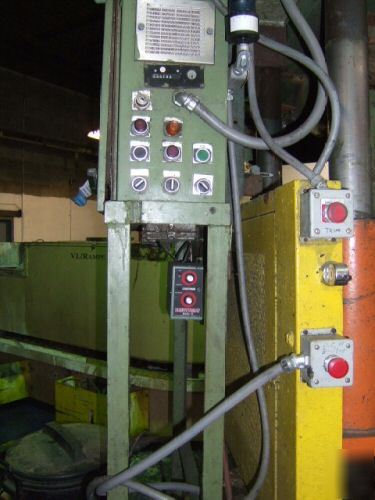 Dake 4 post 50 ton hydraulic press allen bradly pc ctrl