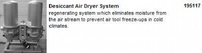 Miller 195117 desiccant air dryer system