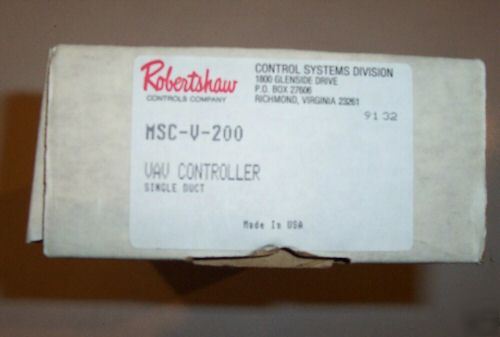New robertshaw msc-v-200 vav controller - appears to be 