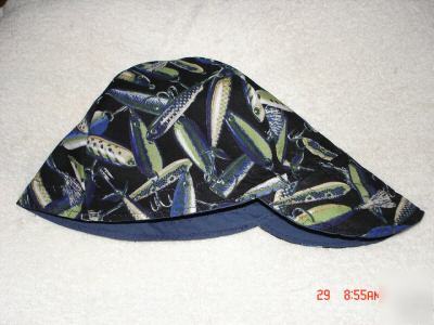 Welding cap hat beanie style reversible - fish lures