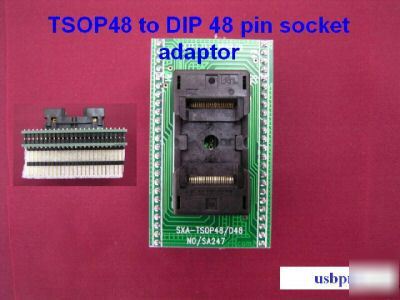 TSOP48 to dip 48 pin smd ic bios chip socket adaptor