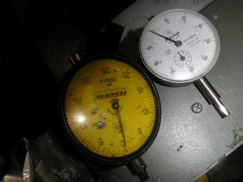 2 pc dial indicator metric guage 5MM .005MM 10MM