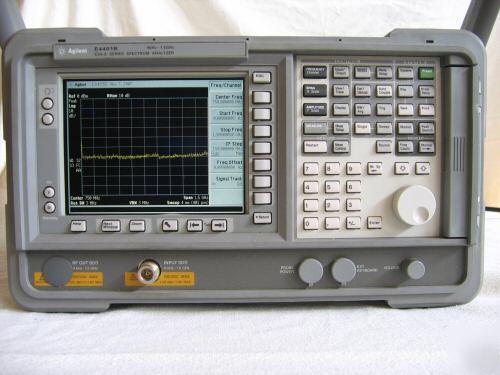 Agilent (hp) E4401B spectrum analyzer, 1.5 ghz *options