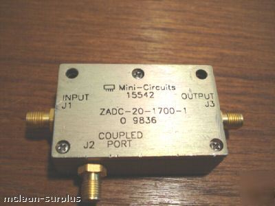 Mini-circuits zadc-20-1700-1 directional coupler sma