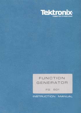 Tek FG501 svc/ops manual in two resolutions