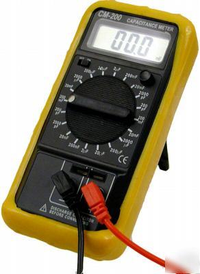 Pro. digital 10-range capacitance meter 200 pf - 200 mf