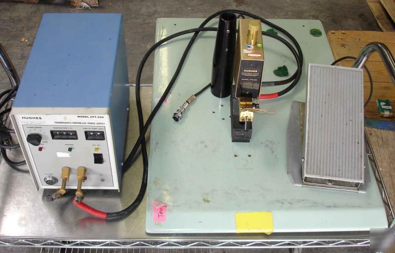 Hughes vta-66 weld head & htt-550 power supply & pedal
