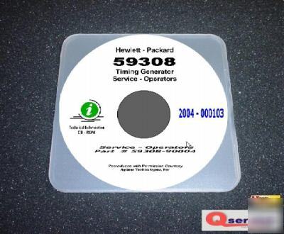Hp - agilent 59308A service - operators manual cd