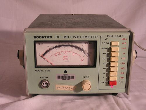 Boonton 92E rf millivoltmeter no 