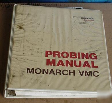 Monarch vmc renishaw probing manual probe MP7 MP8 MP9