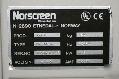 Norscreen ms 33 d sl 331 film processor