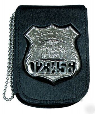 Recessed neck badge & id holder with 30