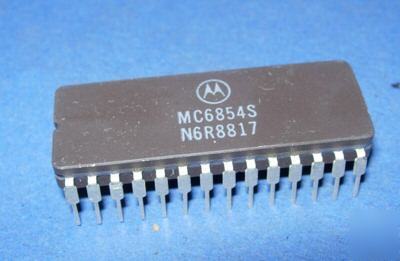 MC6854S vintage motorola 28-pin ceramic ic rare 6854