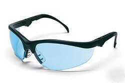 New safety glasses crews klondike blue lens ~no glare~ 