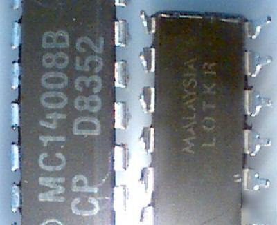 100 MC14008B 4-bit full adder, par. carry out,4008 dips