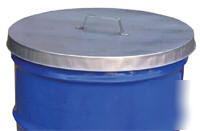 Galvanized steel drum cap w/ handleâ€“ 55 gallon top - 10