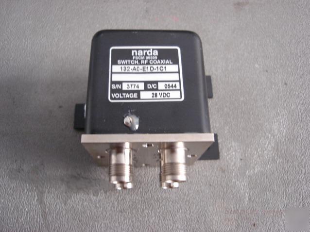 Narda 132-A0-E1D-1C1 coaxial rf switch