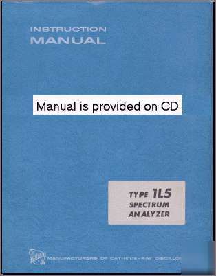 Tek 1L5 svc/ops manual in dual resolutions