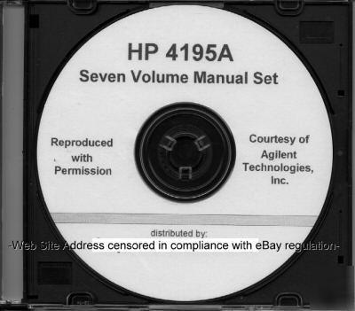 Agilent hp 4195A operation manual - why pay $10 4 same?