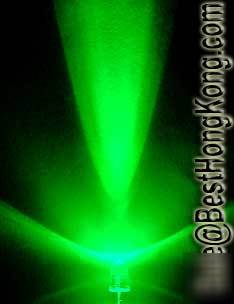 Green led set of 10000 super bright 5MM 40000MCD+ f/