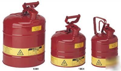Justrite model #10801 type 1 steel safety can 5 gal