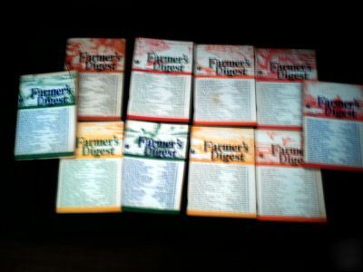 Lot of 10 old farmer's digest magazines (1966-1967)