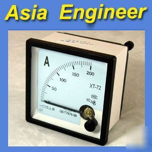 New brand analog amp panel meter + shunt dc 200A